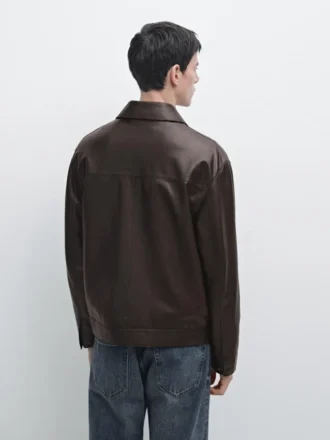 Chaqueta de piel de oveja napa
