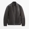 Chaqueta de piel napa con efecto desgastado Chaqueta de piel napa con efecto desgastado