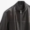 Chaqueta de piel napa con efecto desgastado Chaqueta de piel napa con efecto desgastado