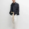 Chaqueta ligera de lino con bolsillos Chaqueta ligera de lino con bolsillos
