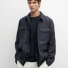 Chaqueta ligera de lino con bolsillos Chaqueta ligera de lino con bolsillos