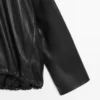 Chaqueta oversize de piel napa Chaqueta oversize de piel napa