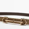 Cinturón de cuero de gamuza de estilo Equestrian Cinturón de cuero de gamuza de estilo Equestrian