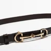 Cinturón de piel de napa Equestrian Cinturón de piel de napa Equestrian