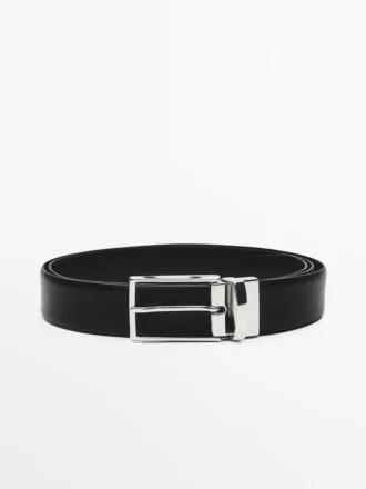 Cinturón reversible de piel napa