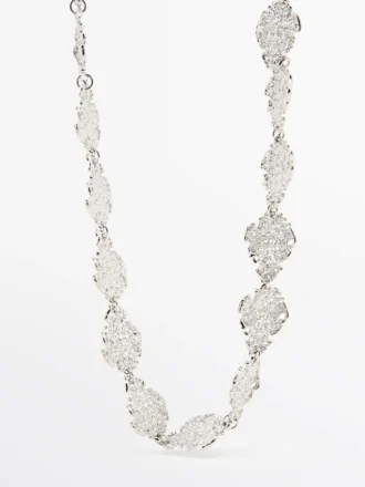 Collar largo de encaje de múltiples formas
