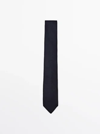Corbata 100 % seda Garza con microtextura