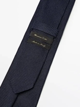 Corbata 100 % seda Garza con microtextura