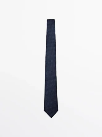 Corbata de lunares 100 % seda