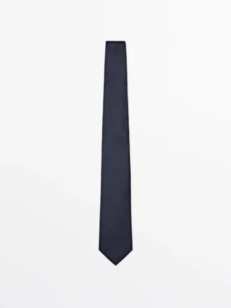 Corbata de lunares 100 % seda de morera