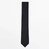 Corbata de sarga de mezcla de algodón y seda Corbata de sarga de mezcla de algodón y seda