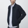 Cárdigan de punto 100 % algodón con cuello de polo Cárdigan de punto 100 % algodón con cuello de polo