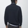 Cárdigan de punto 100 % algodón con cuello de polo Cárdigan de punto 100 % algodón con cuello de polo