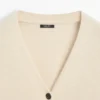 Cárdigan de punto de alpaca y lana con cuello en V Cárdigan de punto de alpaca y lana con cuello en V