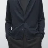 Cárdigan de punto de mezcla de lana con cuello de solapa Cárdigan de punto de mezcla de lana con cuello de solapa