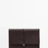 Estuche para accesorios tecnológicos de piel napa