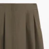 Falda midi con pliegues de caja Falda midi con pliegues de caja