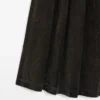 Falda midi de denim flocado con pliegues de caja Falda midi de denim flocado con pliegues de caja