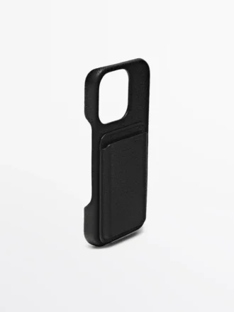 Funda de cuero napa para iPhone 16 Pro