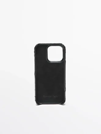 Funda de cuero napa para iPhone 16 Pro