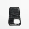 Funda de cuero napa para iPhone 16 Pro Funda de cuero napa para iPhone 16 Pro
