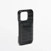 Funda de cuero napa para iPhone 16 Pro Funda de cuero napa para iPhone 16 Pro