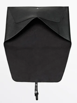 Funda para computadora portátil de piel de vaca con acabado napa