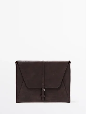 Funda para iPad de piel napa