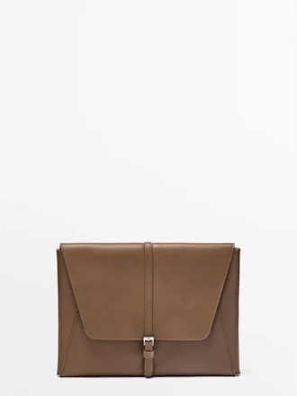 Funda para iPad de piel napa