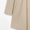 Gabardina de algodón a cuadros con detalle interior Gabardina de algodón a cuadros con detalle interior