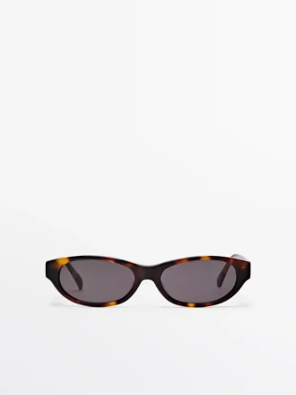 Gafas de Sol estrechas con efecto carey