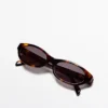 Gafas de Sol estrechas con efecto carey