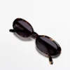 Gafas de Sol mini ovaladas con efecto carey Gafas de Sol mini ovaladas con efecto carey