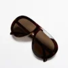 Gafas de Sol tipo aviador con efecto carey Gafas de Sol tipo aviador con efecto carey