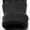 Guantes de napa y punto en contraste Guantes de napa y punto en contraste