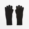 Guantes de punto de mezcla de lana Guantes de punto de mezcla de lana