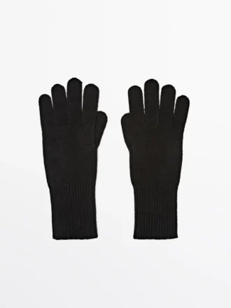 Guantes de punto de mezcla de lana Guantes de punto de mezcla de lana