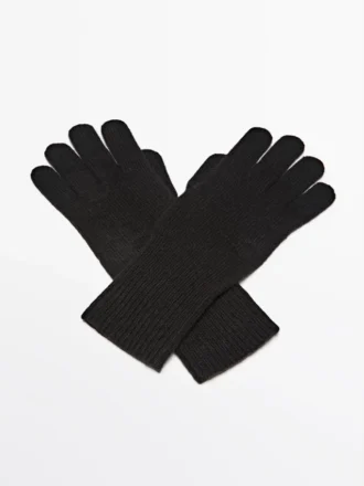 Guantes de punto de mezcla de lana Guantes de punto de mezcla de lana