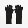 Guantes de punto de mezcla de lana Guantes de punto de mezcla de lana