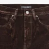 Jeans acampanados de talle alto con acabado flocado Jeans acampanados de talle alto con acabado flocado