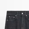 Jeans cómodos de cintura alta y pierna recta Jeans cómodos de cintura alta y pierna recta