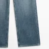 Jeans de cintura alta y pierna ancha