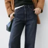 Jeans de cintura alta y pierna ancha