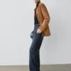 Jeans de cintura alta y pierna ancha