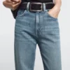 Jeans de cintura alta y pierna ancha