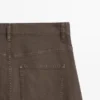 Jeans de corte globo de cintura alta Jeans de corte globo de cintura alta