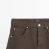 Jeans de corte globo de cintura alta Jeans de corte globo de cintura alta
