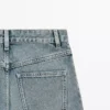 Jeans de corte recto de cintura alta Jeans de corte recto de cintura alta