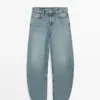Jeans de corte recto de cintura alta Jeans de corte recto de cintura alta