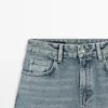 Jeans de corte recto de cintura alta Jeans de corte recto de cintura alta
